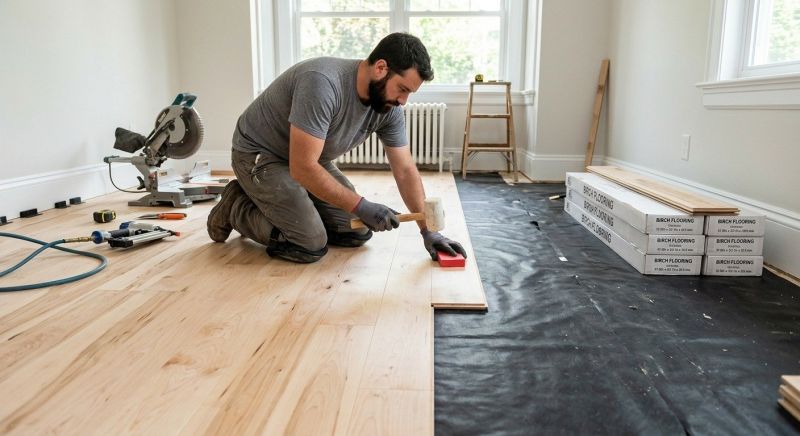 Birch Floor Installation in Smyrna, GA