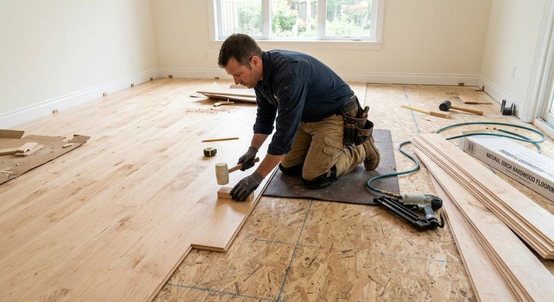 Birch Floor Installation in Smyrna, GA