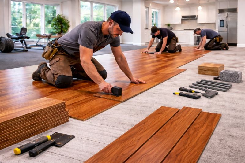 Cherry Floor Installation in Atlanta, GA