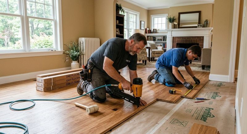 Oak Floor Installation in Woodstock, GA
