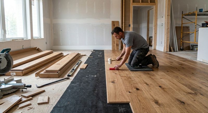 Wide Plank Floor Installation in Smyrna, GA