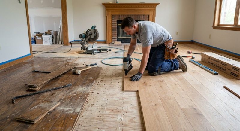 Wood Floor Replacement in Cherokee County, GA